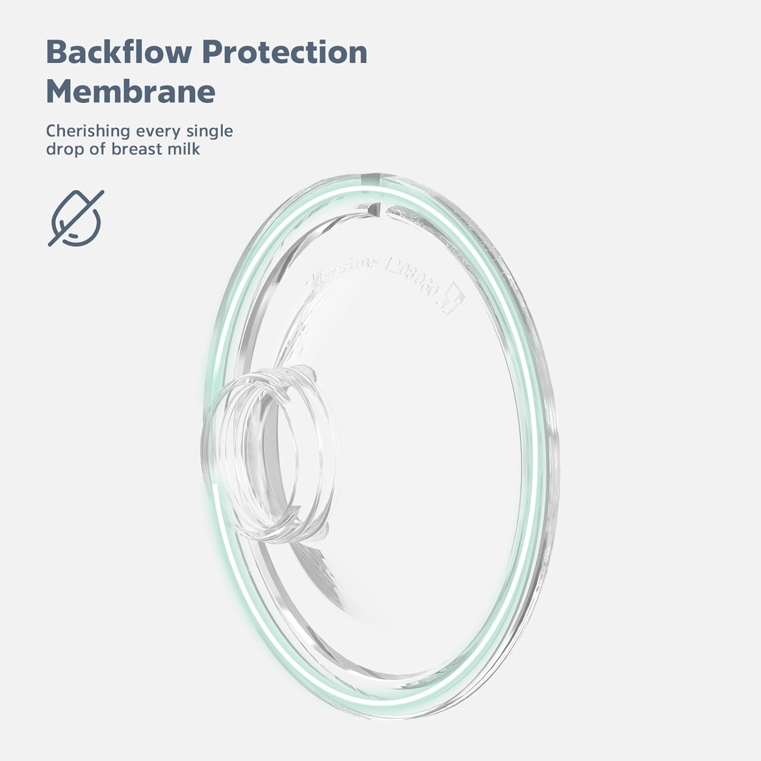 Backflow Protection Membrane  
Cherishing every single drop of breast milk  

Monsctins 1203080