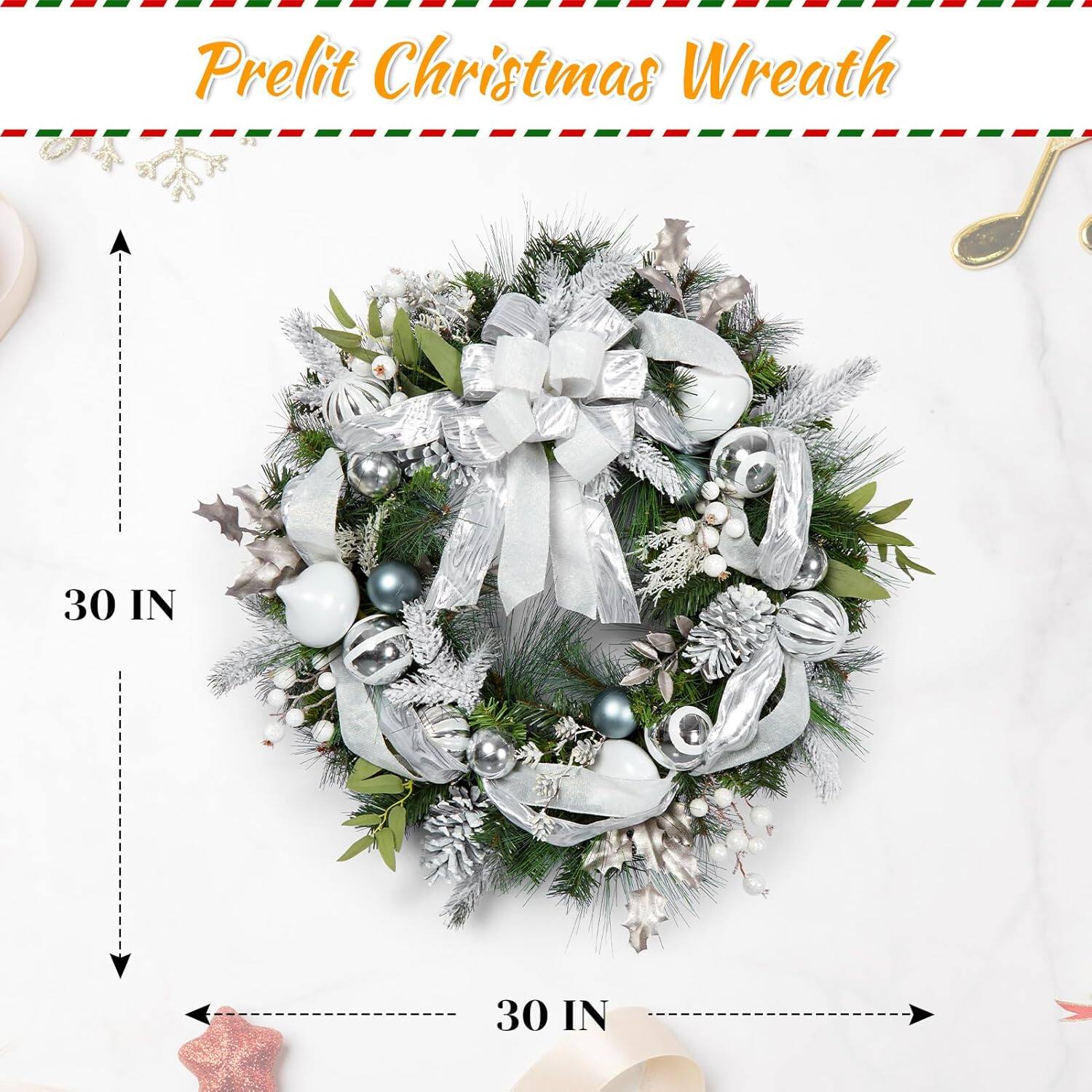Prelit Christmas Wreath

30 IN  
30 IN