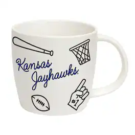 Logo Brands - Kansas Jayhawks 18oz. Playmaker Mug - Multicolor