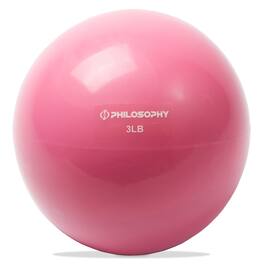Philosophy Gym - Toning Ball - Soft Weighted Mini Medicine Ball - Pink