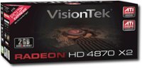 Angle Standard. VisionTek - ATI RADEON HD 4870 X2 2GB GDDR5 PCI Express Graphics Card.