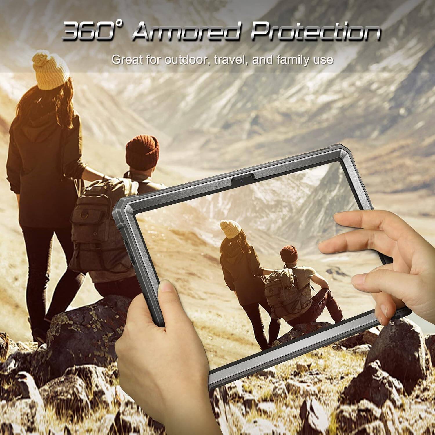 360° Armored Protection  
Great for outdoor, travel, and family use