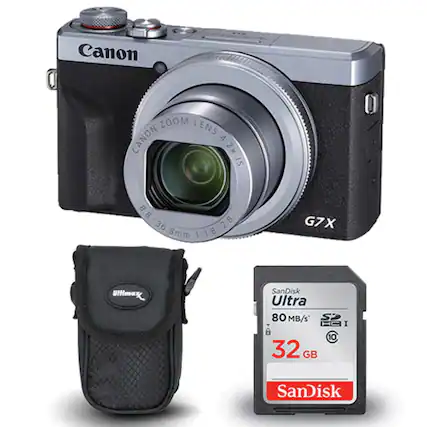 Canon Zoom Lens Canon 4 2x IS 8.8-36.8mm 1:1.8-2.8 G7X Ultima SanDisk Ultra 80 MB/s SP HC I C 10 32 GB SanDisk