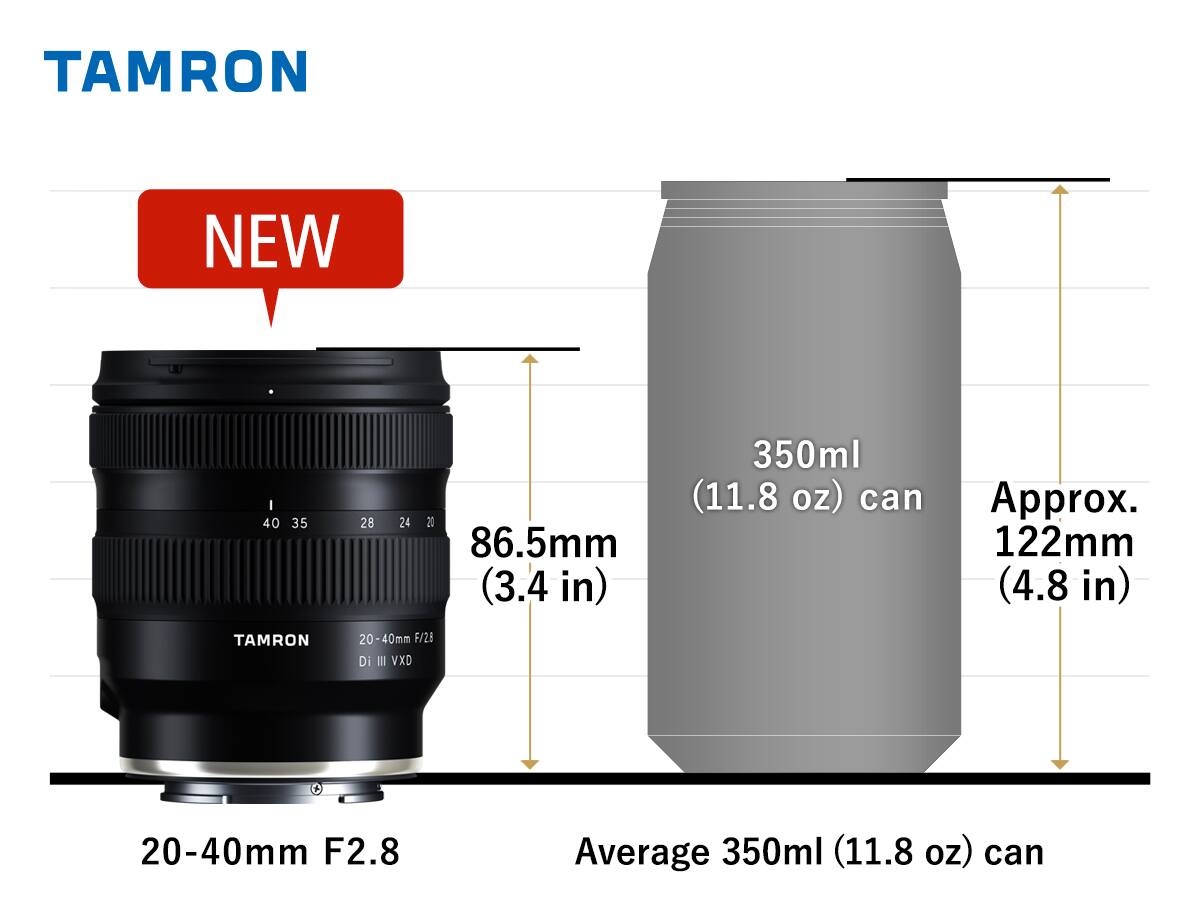 Tamron 20 40mm F/2.8 DI III VXD for Sony Full frame E Mount