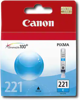Canon - CLI-221 Ink Cartridge - Cyan