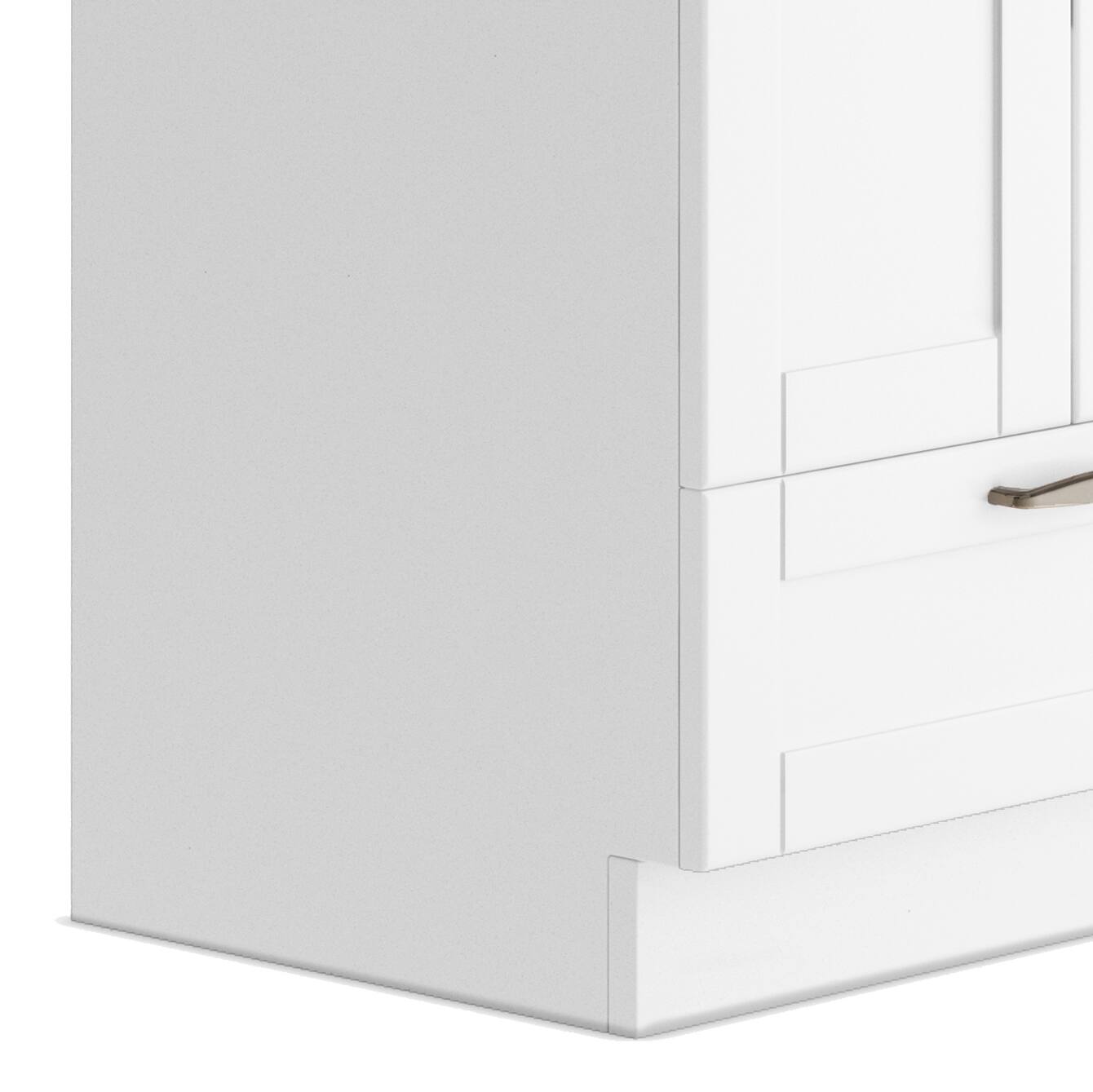 Alt View 5. Simpli Home - Reed All-In-One 24-inch Laundry Utility Sink and Cabinet - Pure White.