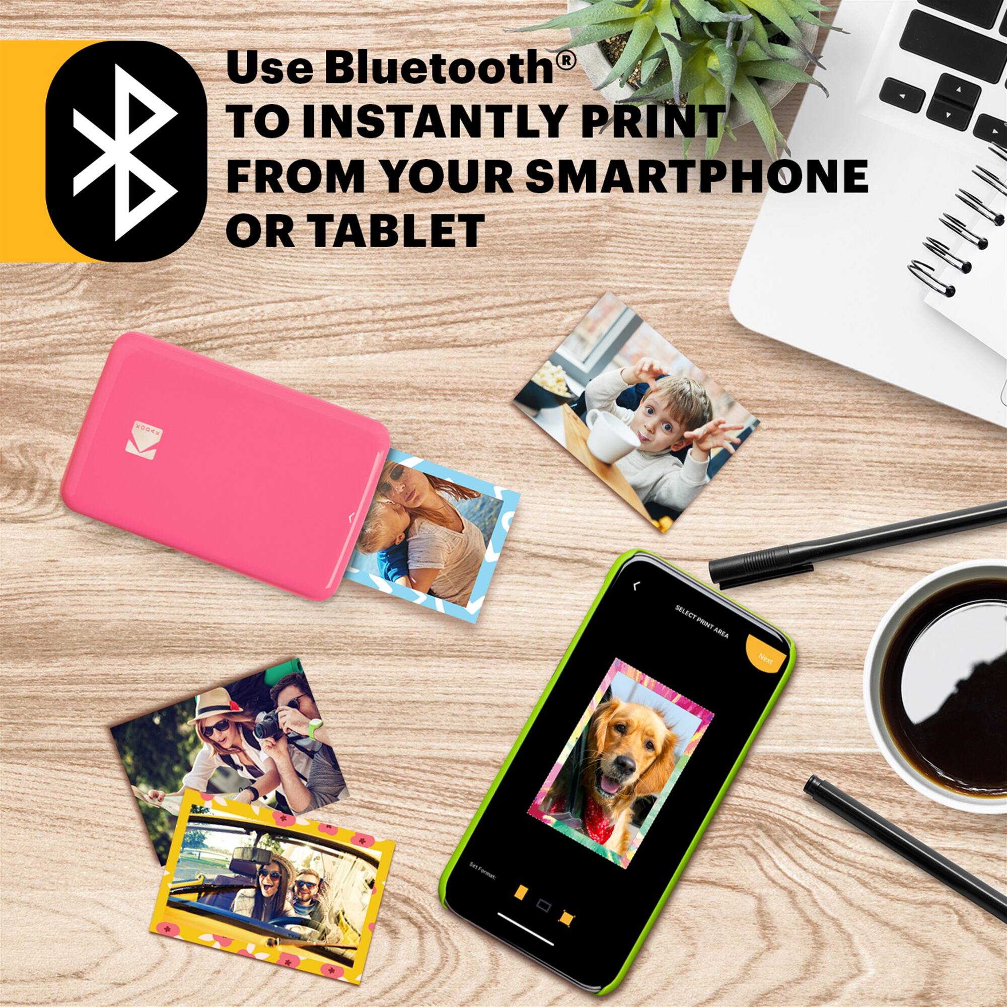 Use Bluetooth TO INSTANTLY PRINT FROM YOUR SMARTPHONE OR TABLET
