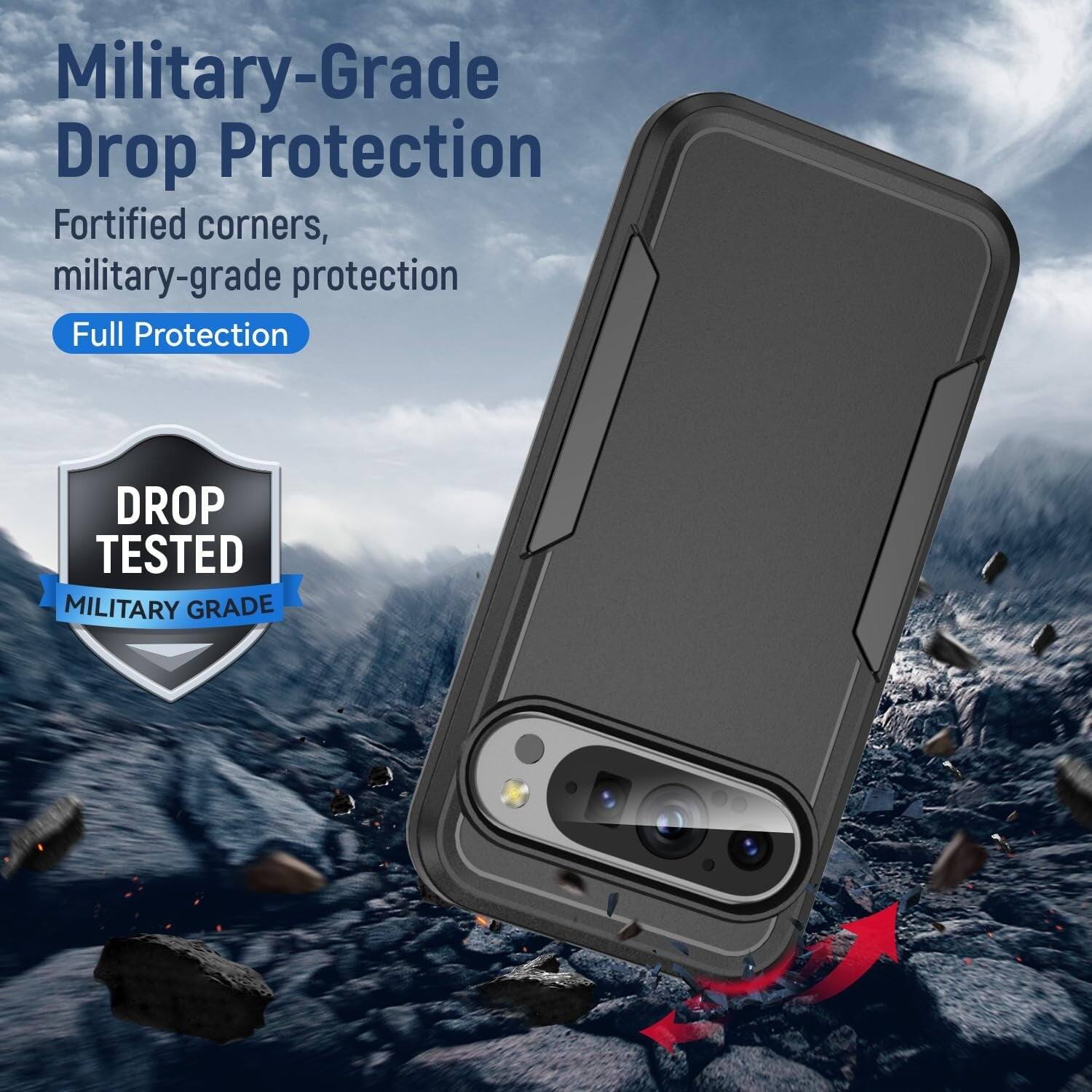 Military-Grade Drop Protection, Fortified corners, military-grade protection, Full Protection, DROP TESTED MILITARY GRADE