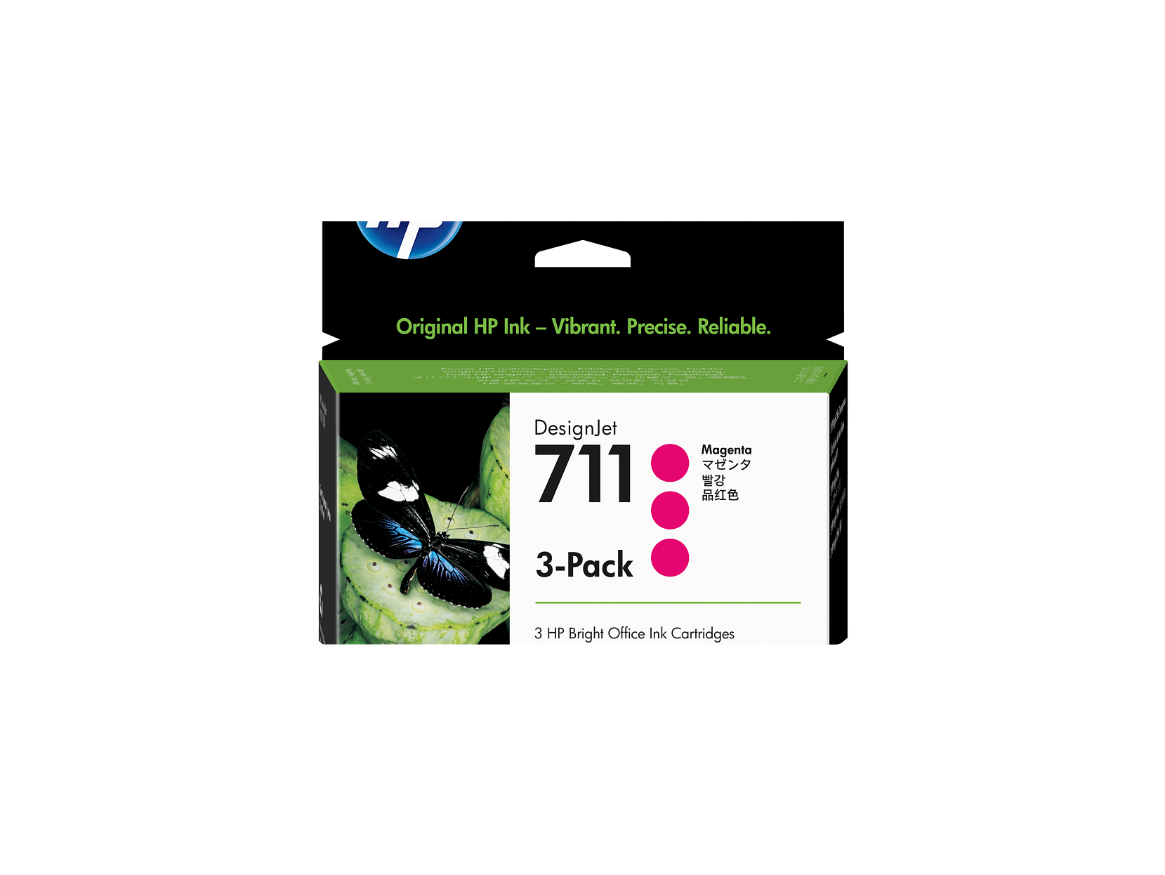 HP - 711 3-pack 29-ml Magenta DesignJet Ink Cartridges, CZ135A