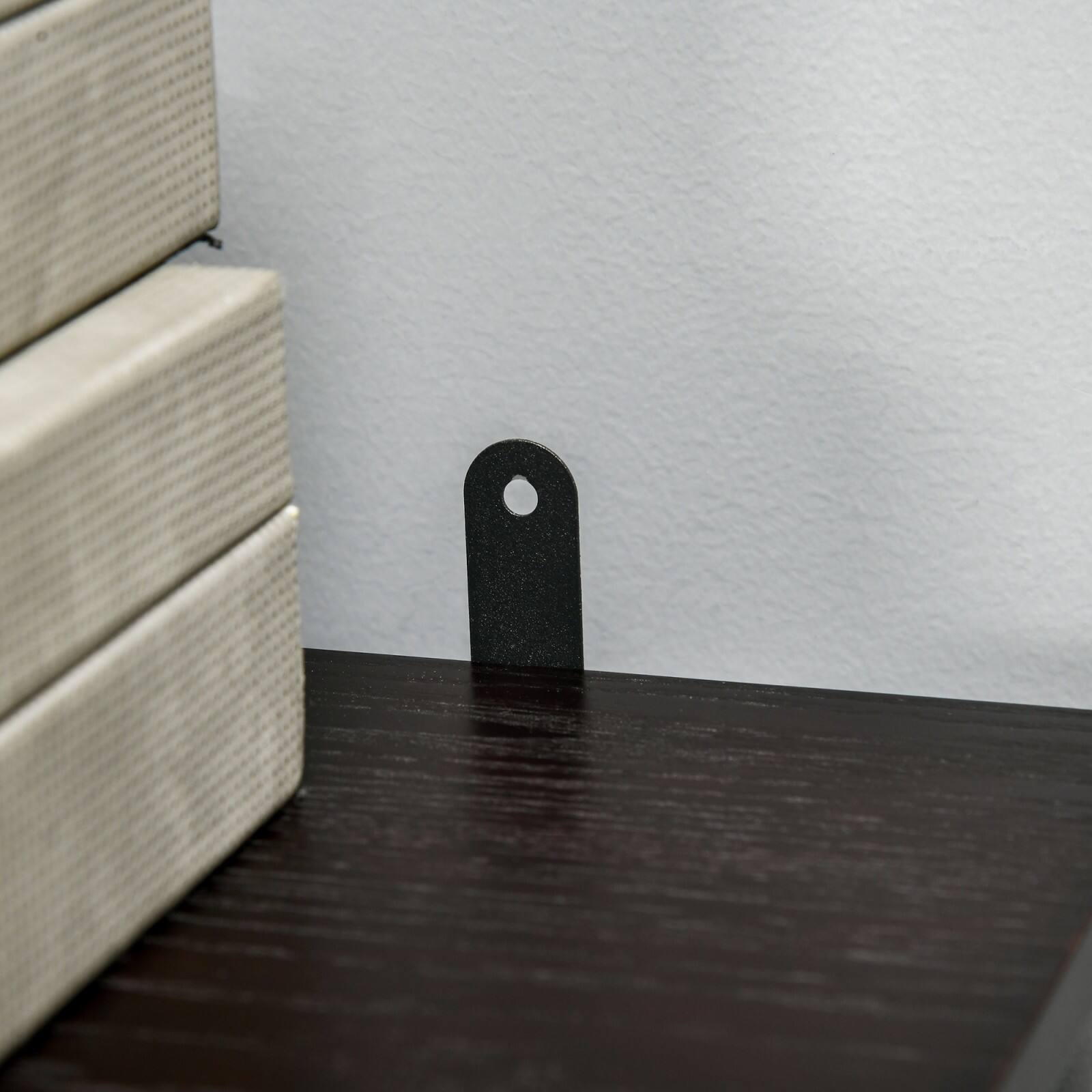 Alt View 8. Ecooso - 32" Electric Fireplace with Mantel, Freestanding Heater，LED Log Flame, Shelf and Remote Control, 700W/1400W - Brown.