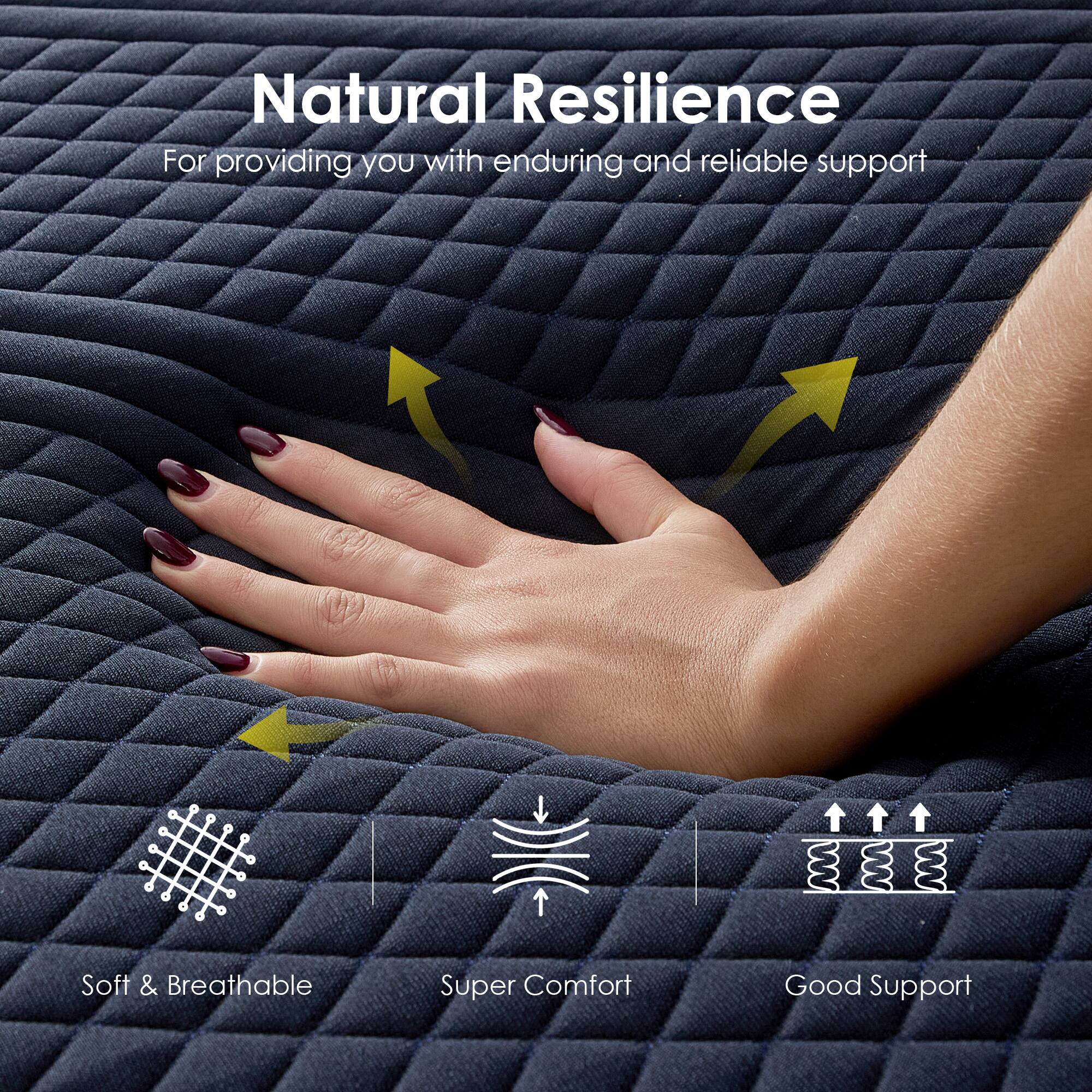 Natural Resilience  
For providing you with enduring and reliable support

- Soft & Breathable
- Super Comfort
- Good Support