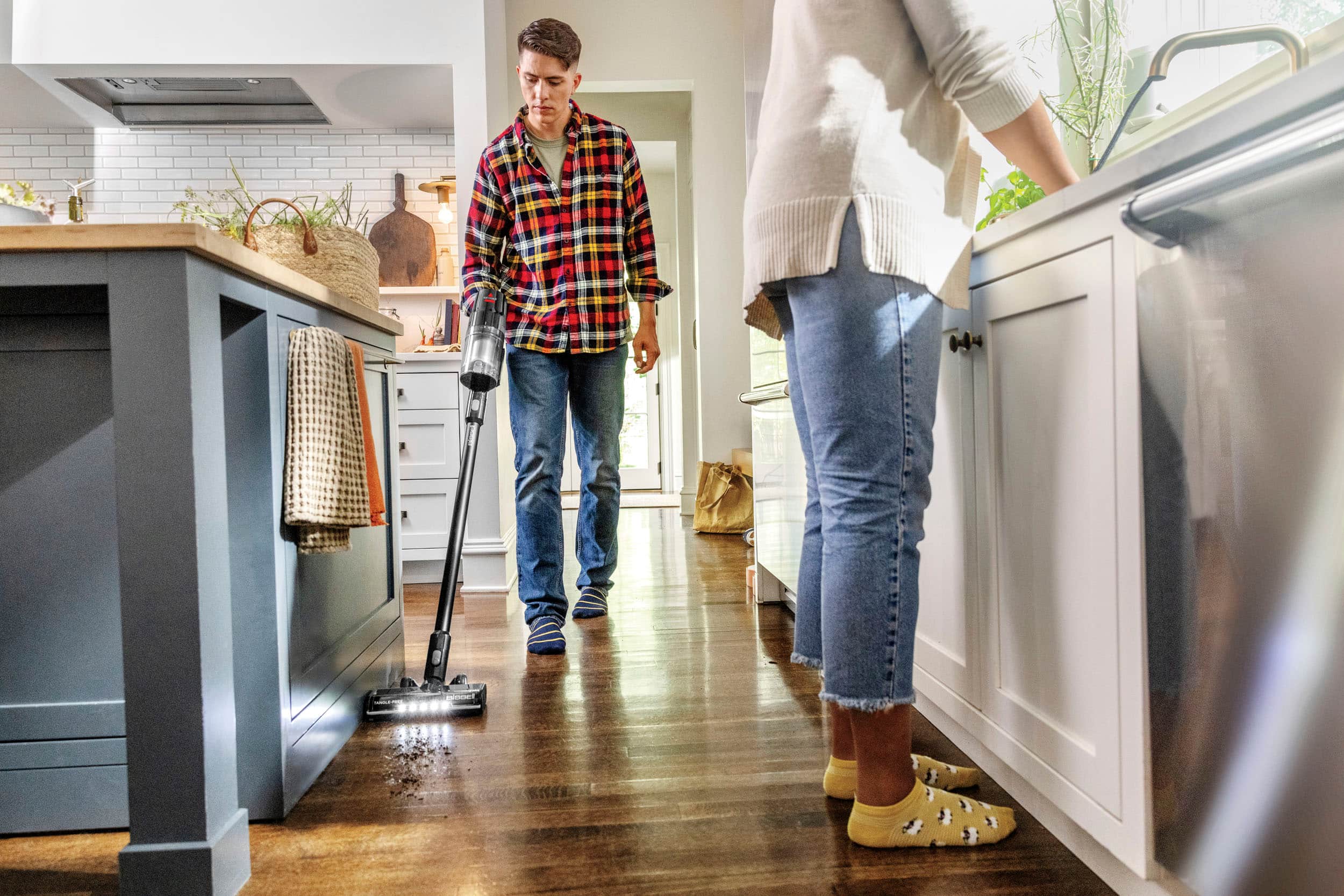 Alt View 14. BISSELL - Cleanview® XR 200W Stick Vacuum - Black with silver accents.