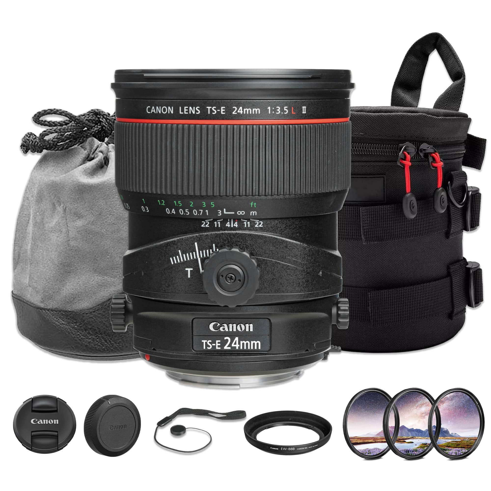 Canon - TS-E 24mm f/3.5L II Tilt Shift Lens Bundle - Black price history on PriceWatchPro