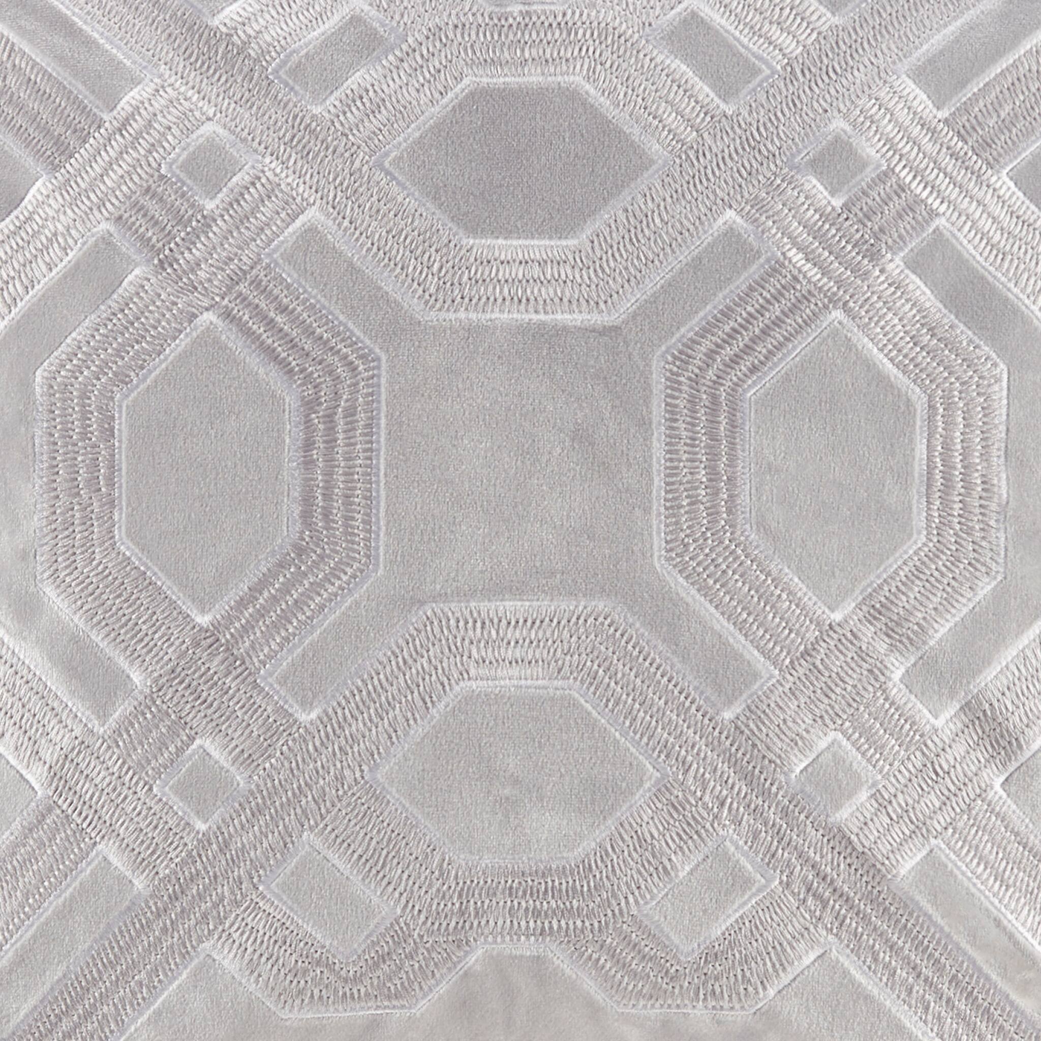 Alt View 5. Gracie Mills - Gracie Mills Gerard Japanese Braiding Square Decor Pillow - Silver.