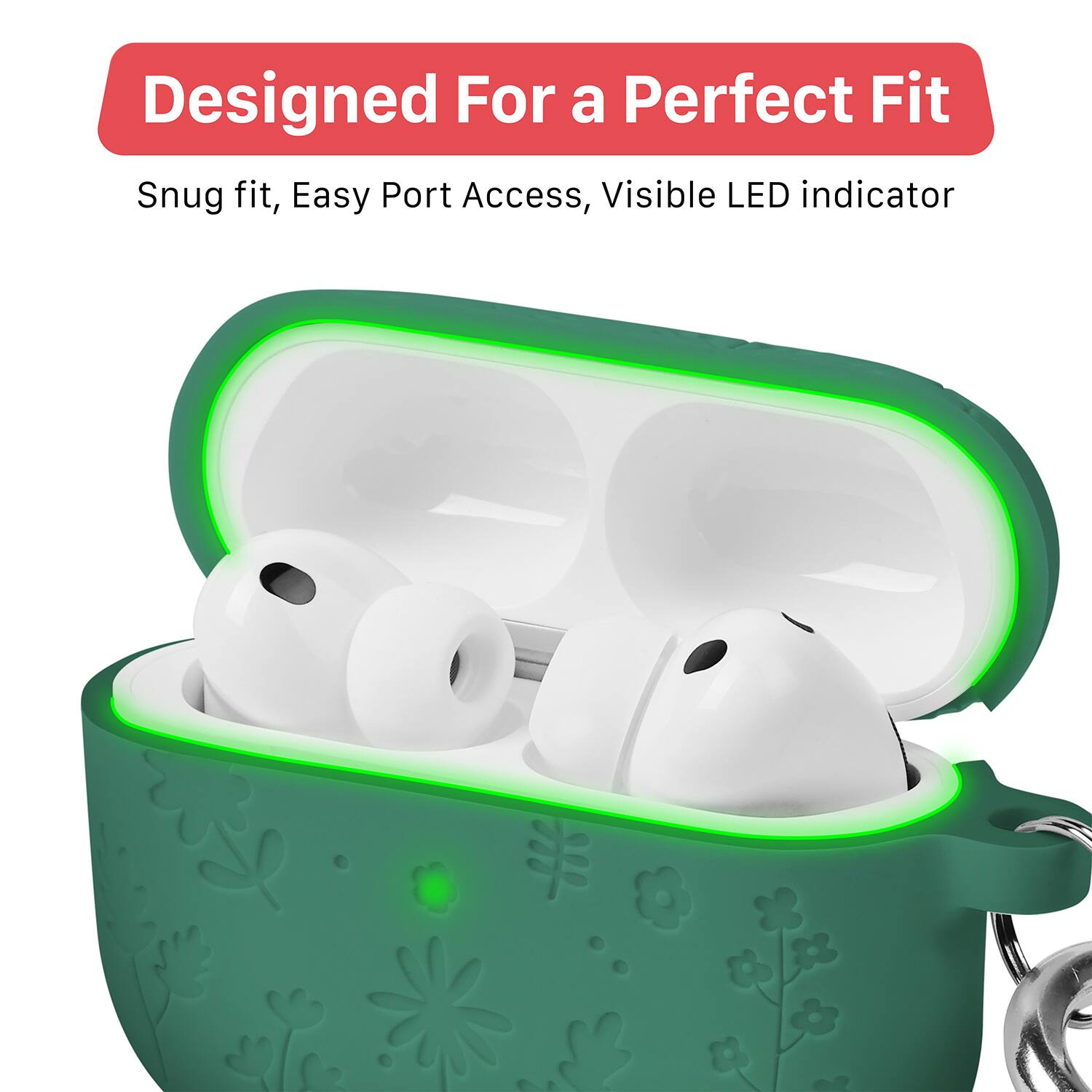 Designed For a Perfect Fit  
Snug fit, Easy Port Access, Visible LED indicator