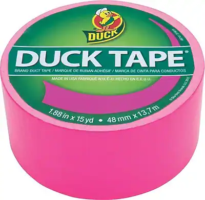 DUCK TAPE
BRAND DUCT TAPE / MARQUE DE RUBAN ADHÉSIF / MARCA DE CINTA PARA CONDUCTOS
MADE IN USA / FABRIQUÉ AUX E-U. / HECHO EN E.E.U.U.
1.88 in x 15 yd
48 mm x 13.7 m