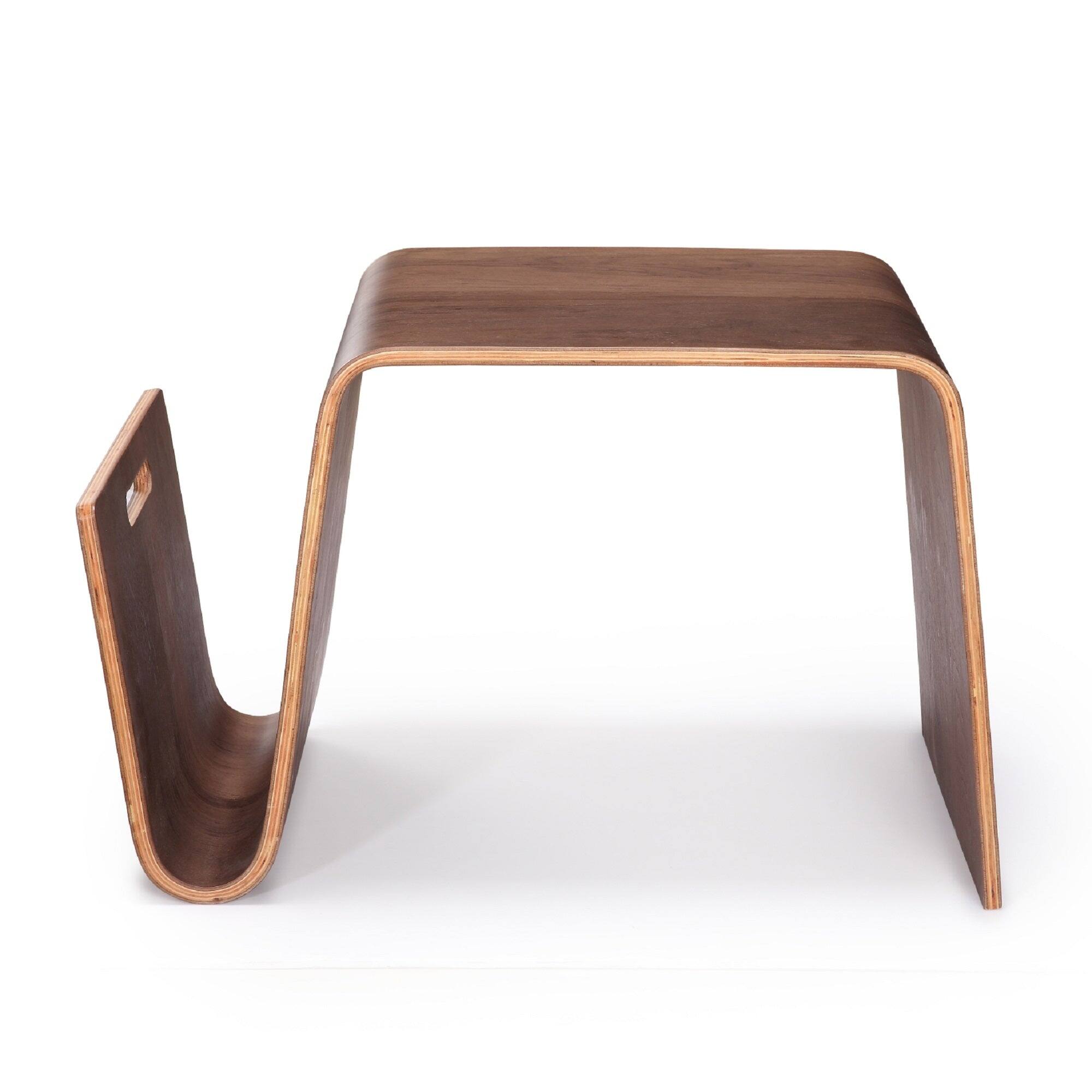 Alt View 1. Manhattan Comfort - Brookside Mid-Century Modern End Table - Walnut.