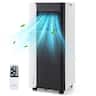 Costway - 10000 BTU 3 in 1 Portable Air Conditioner with Fan & Dehumidifier Mode Sleep Mode LED Display - White,Black