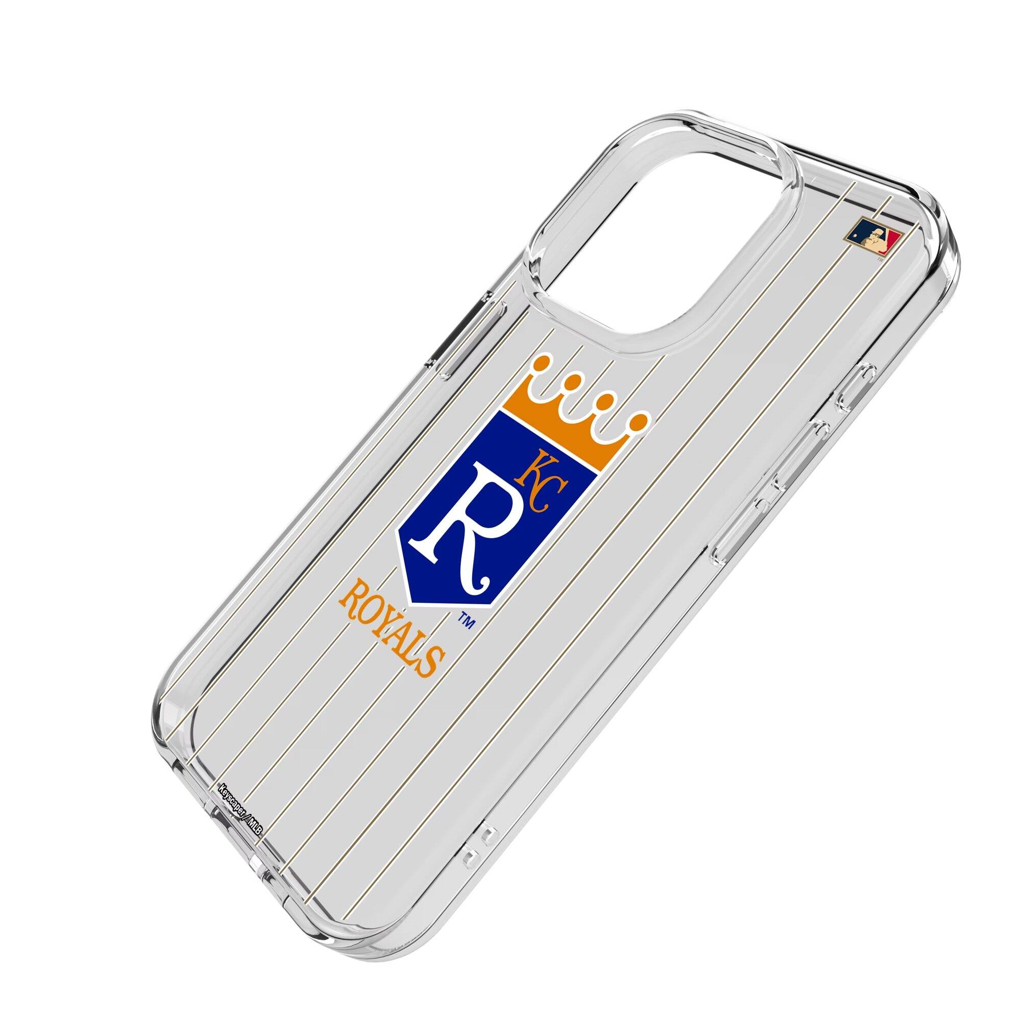 Alt View 1. Keyscaper - Kansas City Royals Cooperstown iPhone Clear Case - 14 - Multicolor.