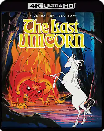 Front. The Last Unicorn - 4K Blu-Ray.