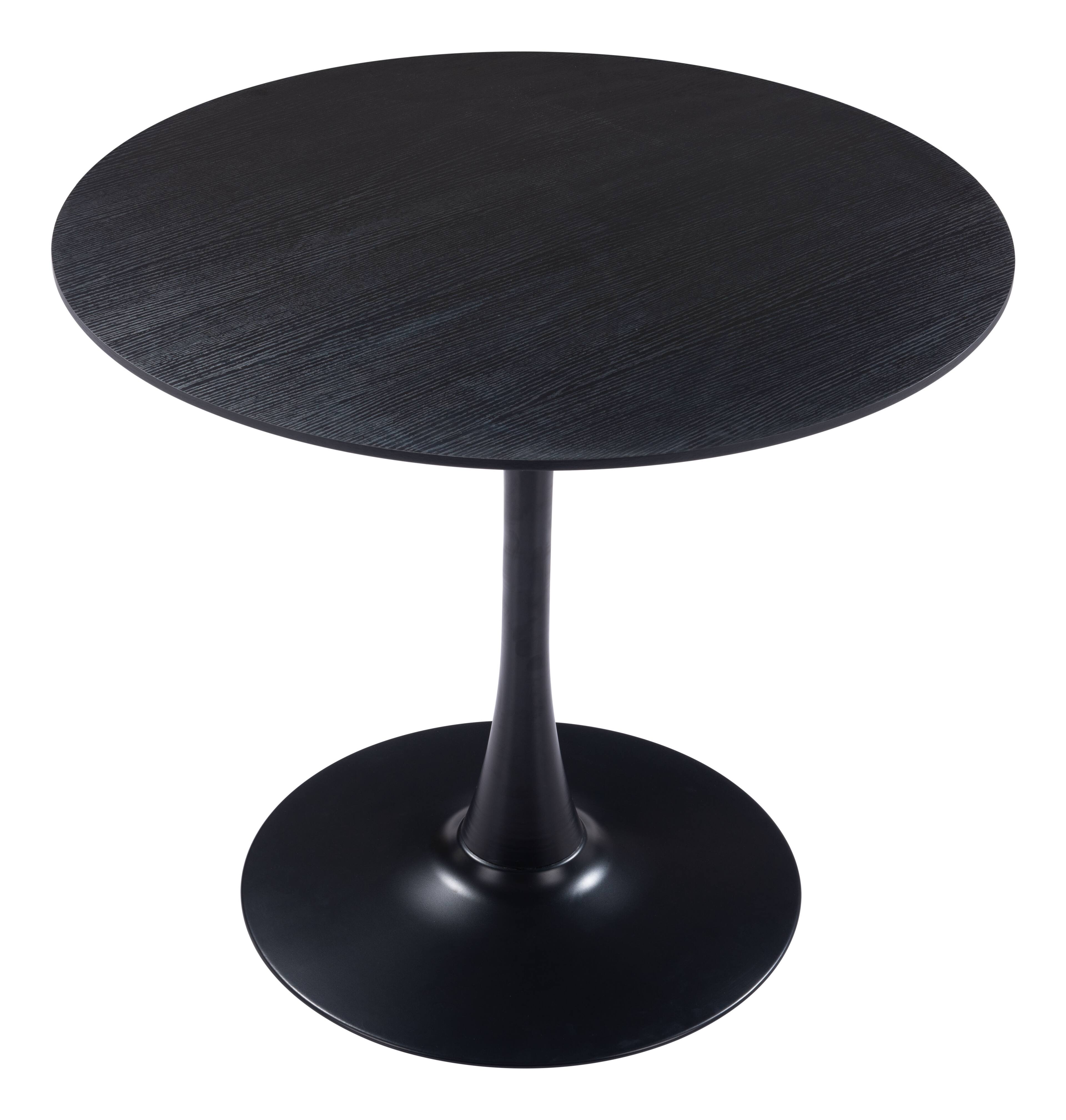 Back. Hivvago - Opus Dining Table Black - Black.