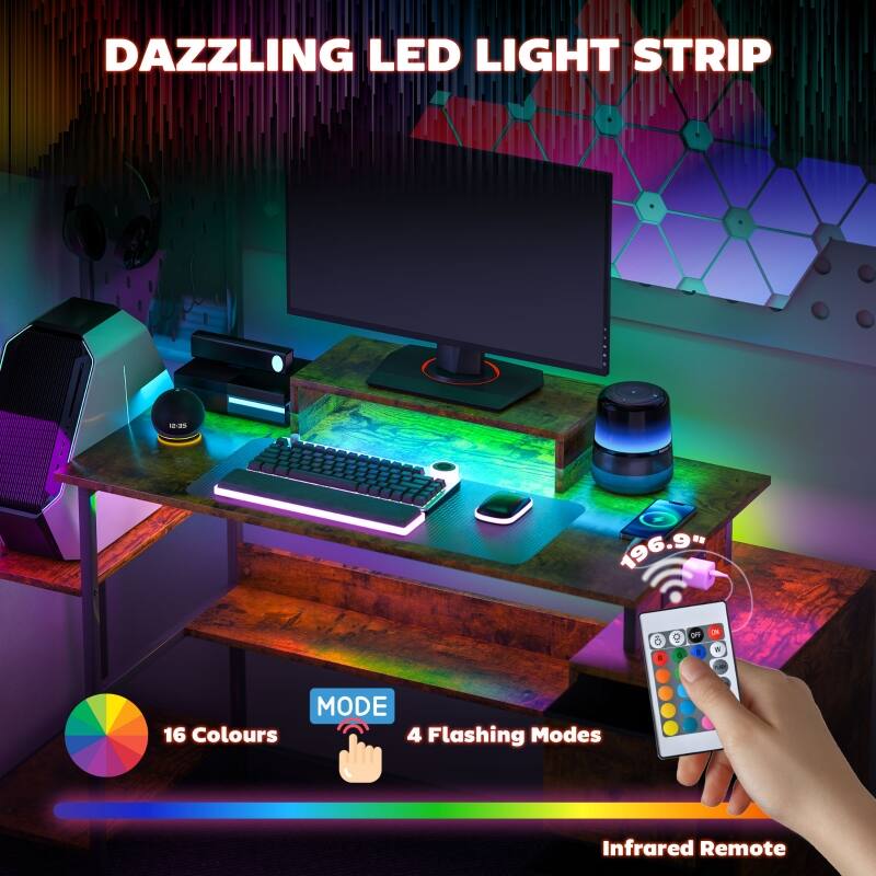 DAZZLING LED LIGHT STRIP

10 196.94

9 O De . in

W MODE

16 Colours

4 Flashing Modes

Infrared Remote