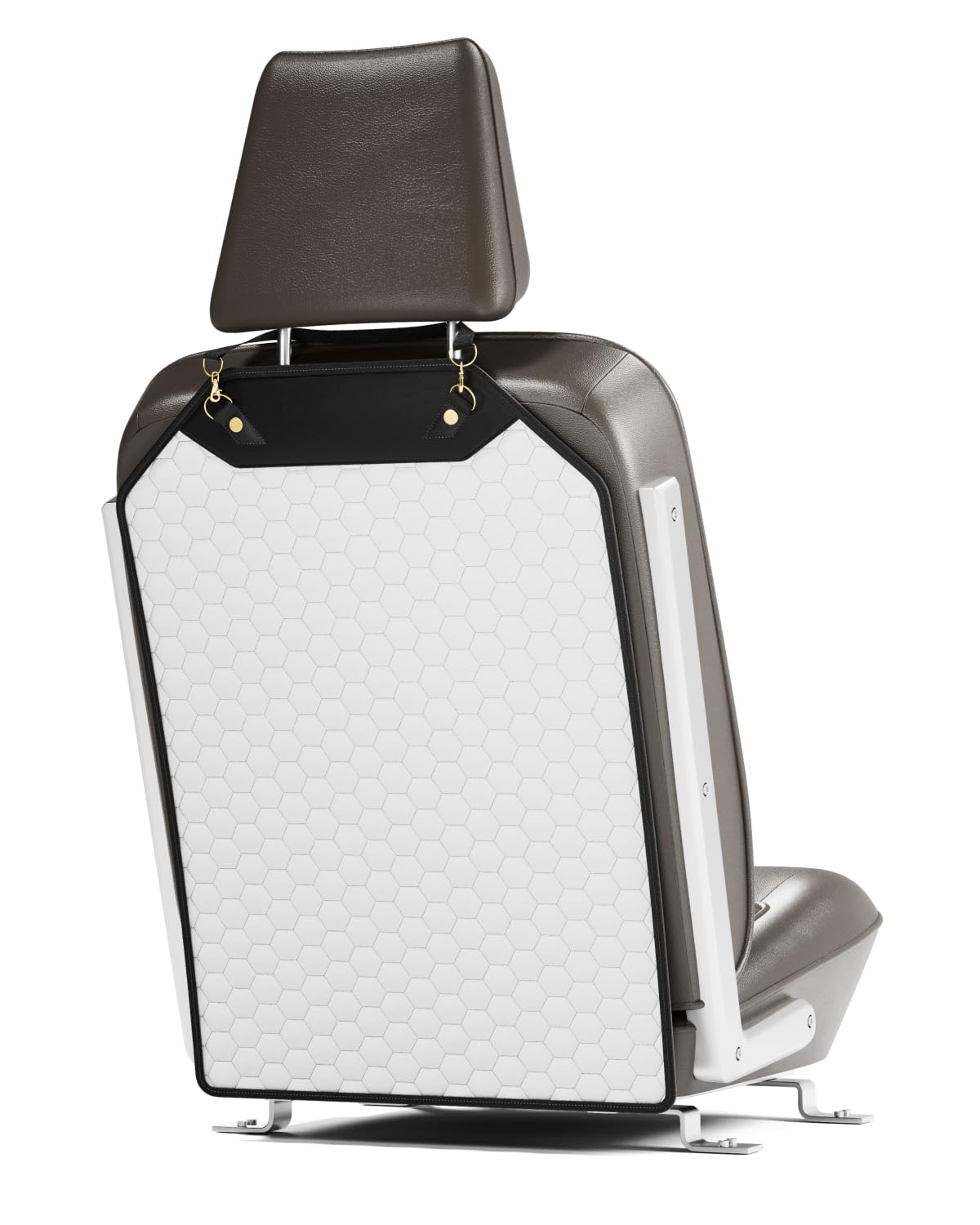 Front. VEGA AUTOMOTIVE - Kick Mat Seat Protector Car Cover For Feet Waterproof Sturdy Upholstery From Dirt Mud And Stain - Beige Full Set Seat Covers.