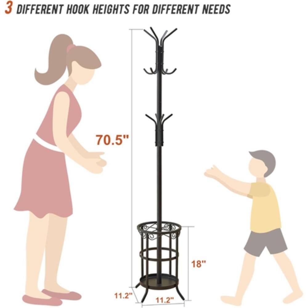 3 DIFFERENT HOOK HEIGHTS FOR DIFFERENT NEEDS

70.5"
18"
11.2"
11.2"