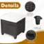 Details: Mix brown hand-woven PE rattan, Raised and non-slip feet, Convenient built-in handle.
