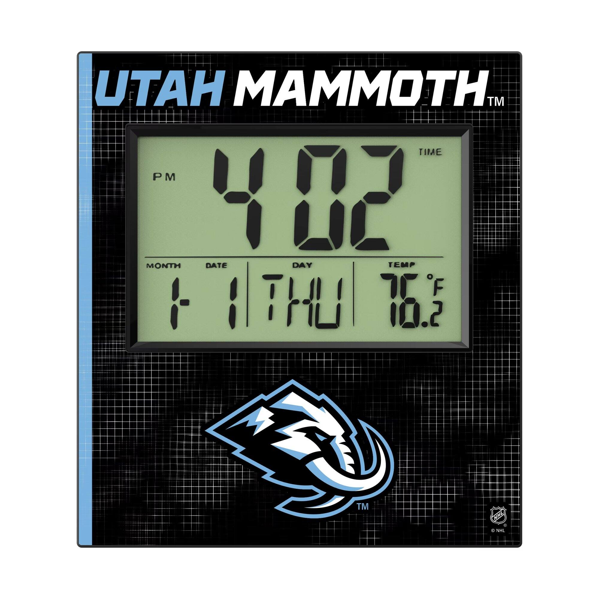UTAH MAMMOTH TM  
TIME: 4:02 PM  
MONTH: 1  
DATE: 1  
DAY: THU  
TEMP: 76.2°F