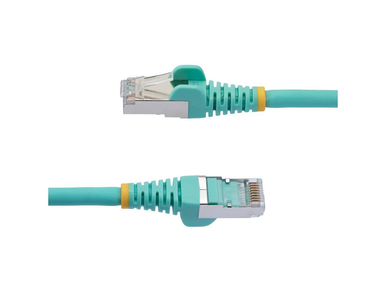 Alt View 2. StarTech.com - StarTech 20ft CAT6a Snagless S/FTP Ethernet Cable Aqua NLAQ20FCAT6APATCH.