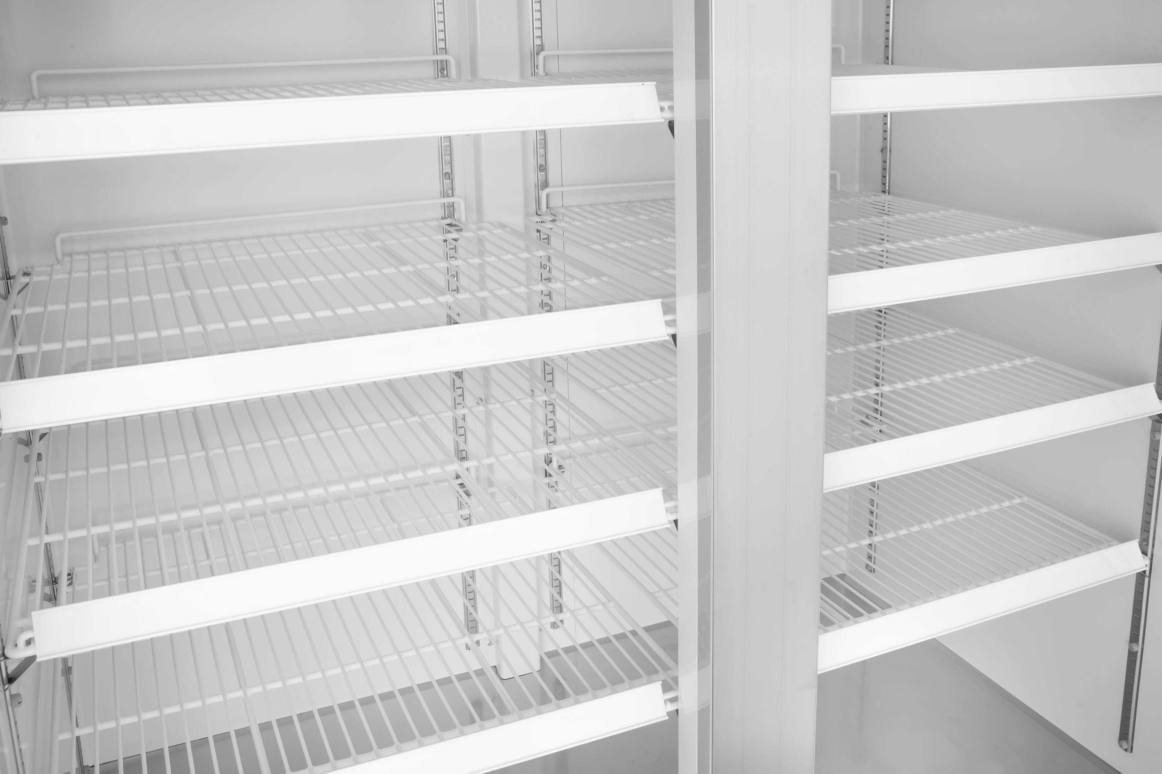 Alt View 6. Koolmore - 54 in. Commercial Two Glass Door Convertible Reach-In Refrigerator/Freezer with 49 Cu. Ft. Capacity in Stainless Steel, - Stainless steel.