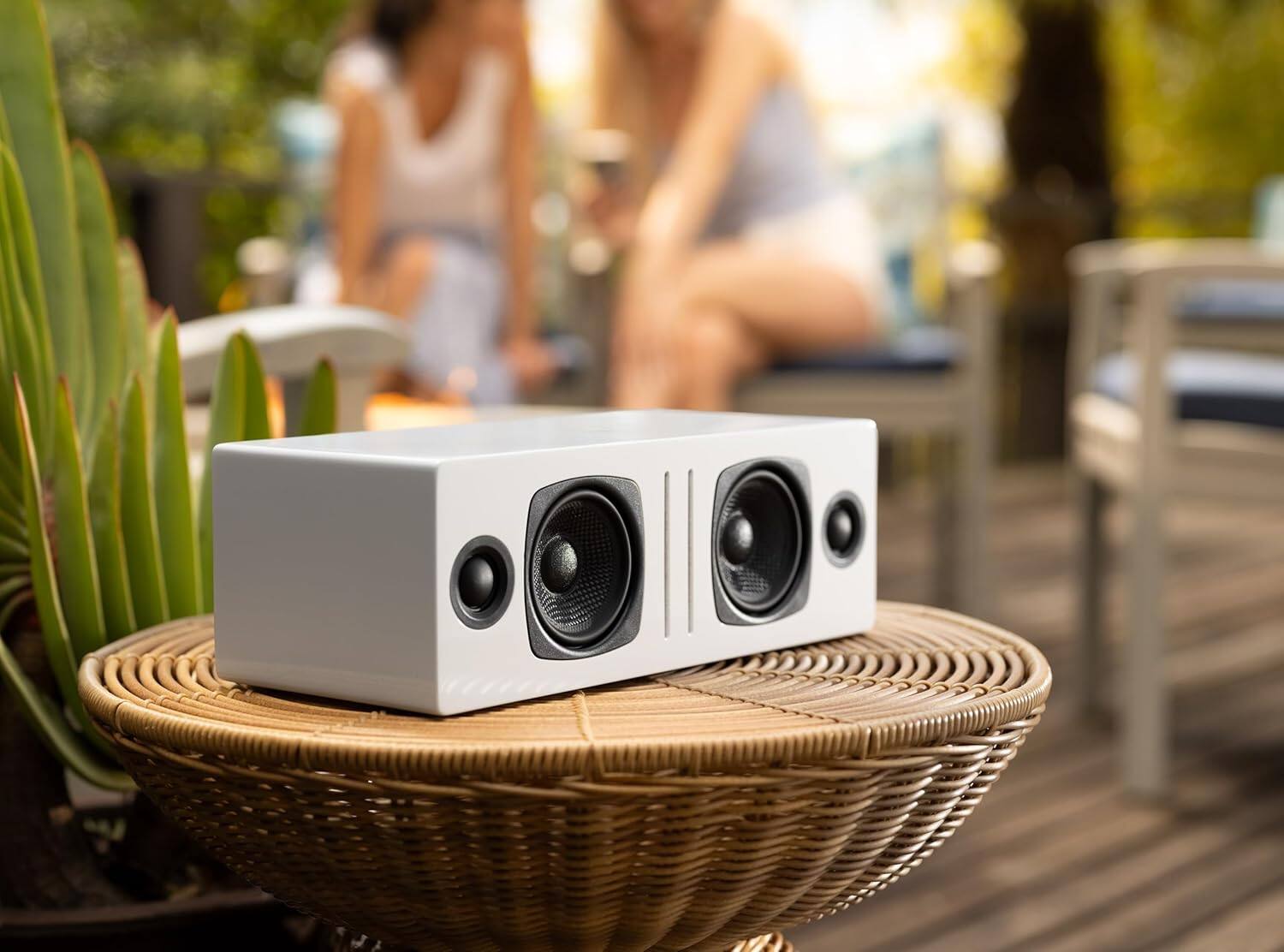 Alt View 1. Audioengine - B2 Home Music System w/ Bluetooth aptX (A2 All-in-One) - White.