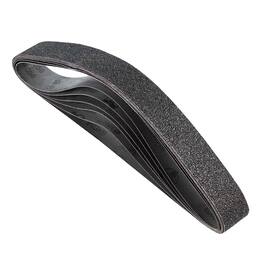 VEVOR - Sanding Belts, 2 x 42-inch Belt Sander Sanding Belts, 6 PCS (Each of 36 40 60 80 100 120 Assorted Grits) Silicon Carbide - Black