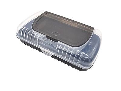 Alt View 2. Pep Rally - Lid Polypropylene Pencil Cases, Solid - Black.