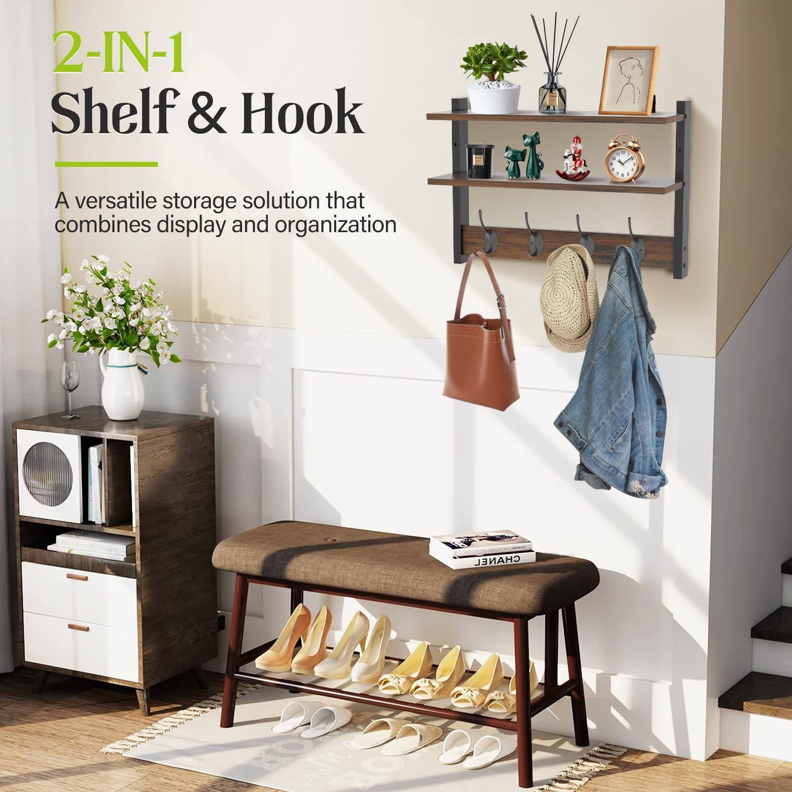 2-IN-1 Shelf & Hook

A versatile storage solution that combines display and organization

CHANEL