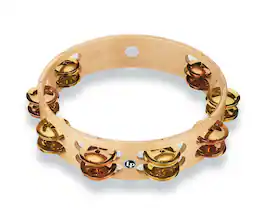 Latin Percussion - Pro 10 Double Row Tamb-Brass/Bronze