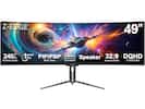 Z-EDGE 49" 240 Hz Refresh Rate 1 MPRT 1800R 32:9 ms PIP/PBP Speaker DQHD Multi-View Curvature Aspect Ratio 5120X1440
