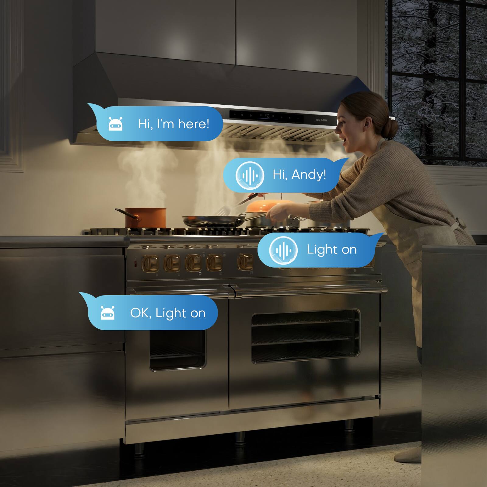 Hi, I'm here!  
Hi, Andy!  
Light on  
OK, Light on