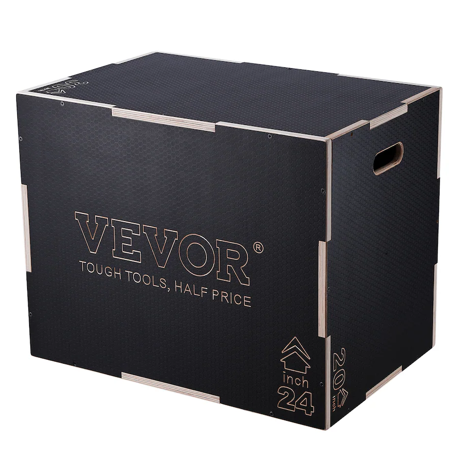 VEVOR 3 In 1 Plyometric Jump Box 30 24 20 Inch Wooden Plyo Box vevor-3-in-1-plyometric-jump-box-30-24-20-inch-wooden-plyo-box