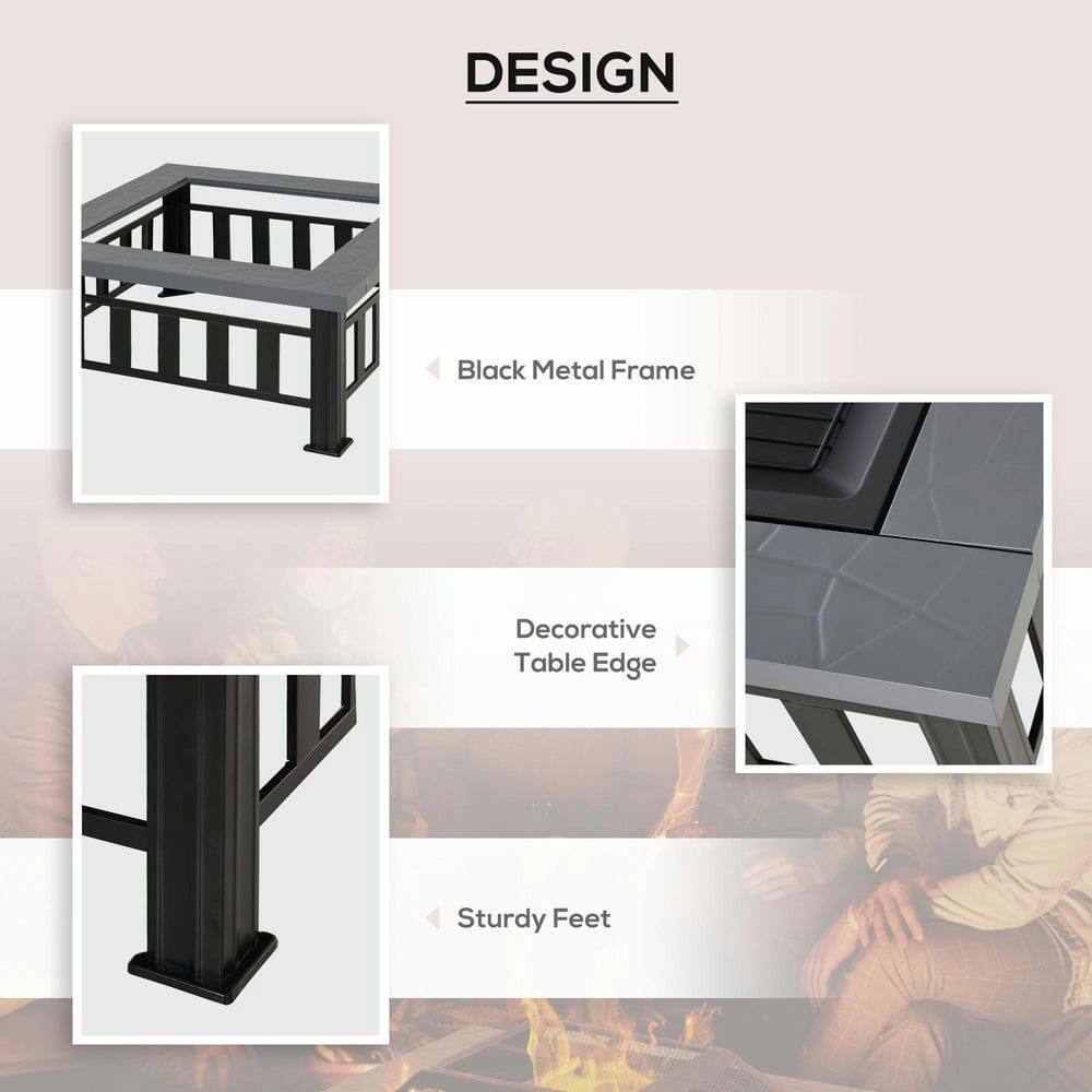 DESIGN

- Black Metal Frame
- Decorative Table Edge
- Sturdy Feet