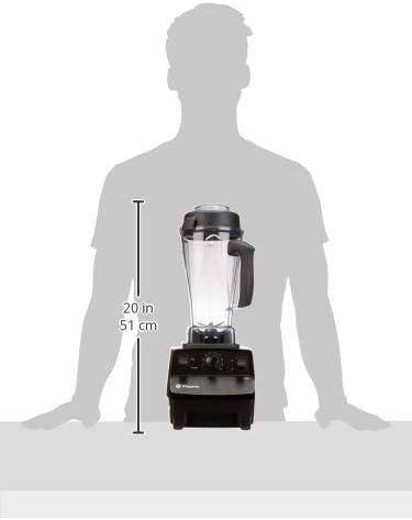 Alt View 5. Vitamix - Professional Grade Blender for Smoothies, Food Grinder and Emulsifier, 64oz Pitcher - Black.