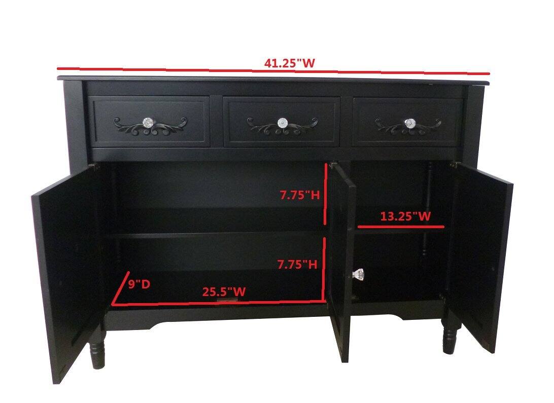 41.25"W  
7.75"H  
13.25"W  
7.75"H  
9"D  
25.5"W