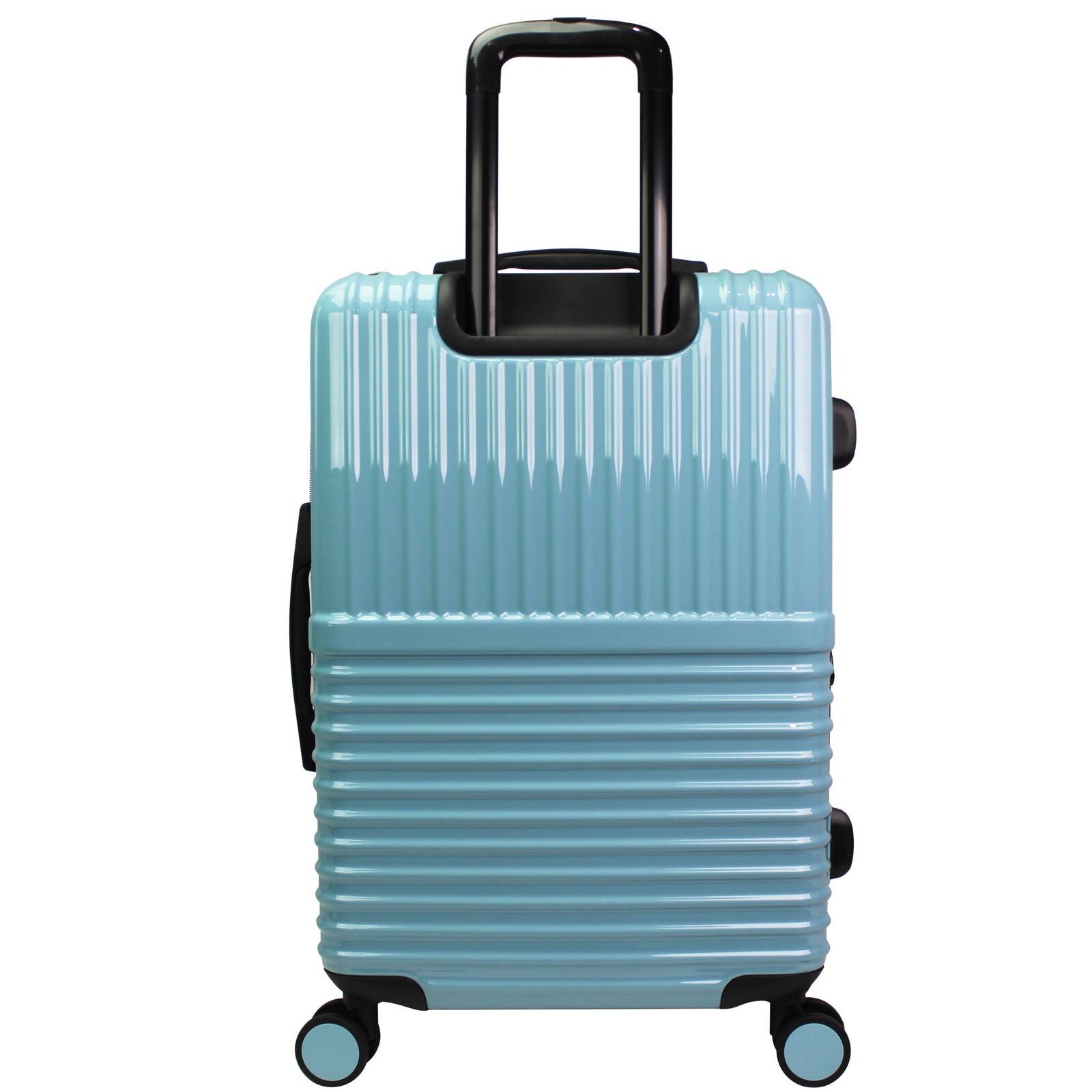 Back. World Traveler - Tonal 28-Inch Lightweight Polycarbonate Expandable Spinner Luggage with TSA Lock - Glacier.