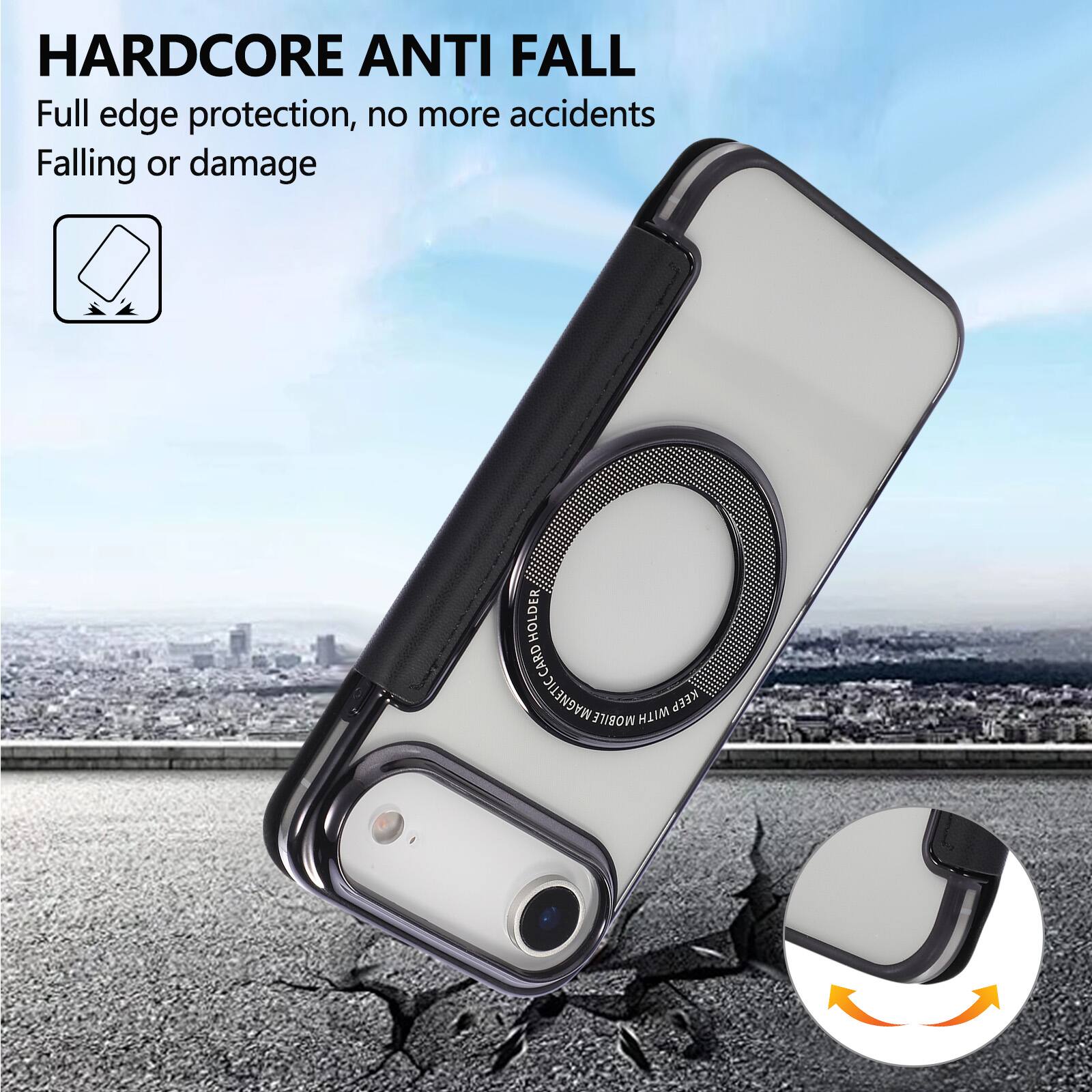 HARDCORE ANTI FALL  
Full edge protection, no more accidents  
Falling or damage