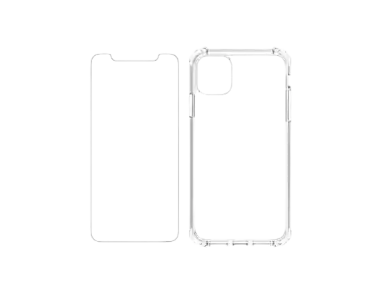 Front. Verizon - Clear Case and Protector for iPhone 6.1" - Clear.