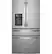 Front. GE Profile - 36 in. Wide 22.43 Cu. Ft. Smart Counter-Depth 4-Door French Door Refrigerator with Energy Star and Kitchen Assistant - Stainless Steel.
