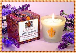Christopher Radko - Christopher Radko's Hudson Organics Wild Lavender Luxe Spa Perfume Candle 5.1oz - White