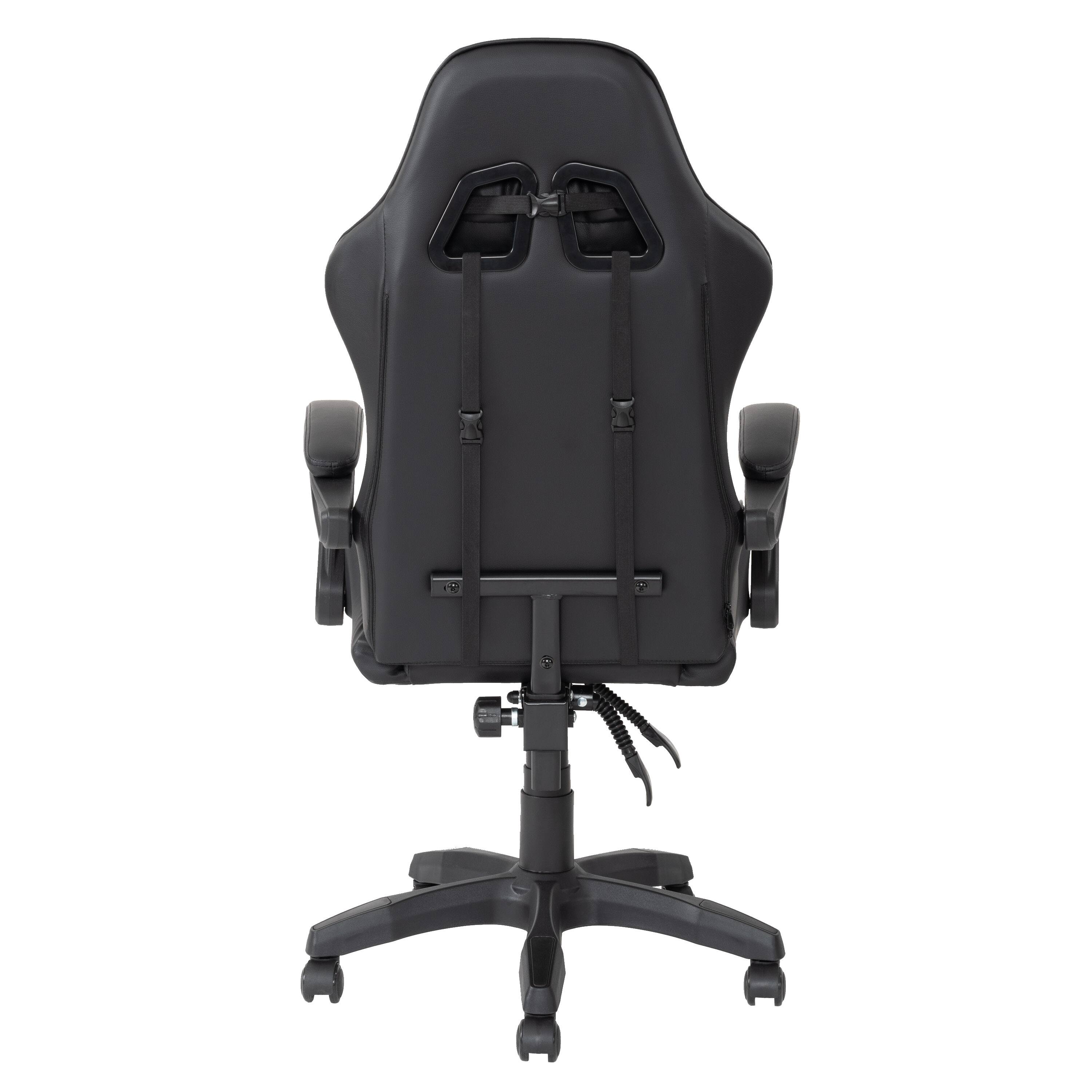 Alt View 11. CorLiving - Ravagers Gaming Chair - Black.
