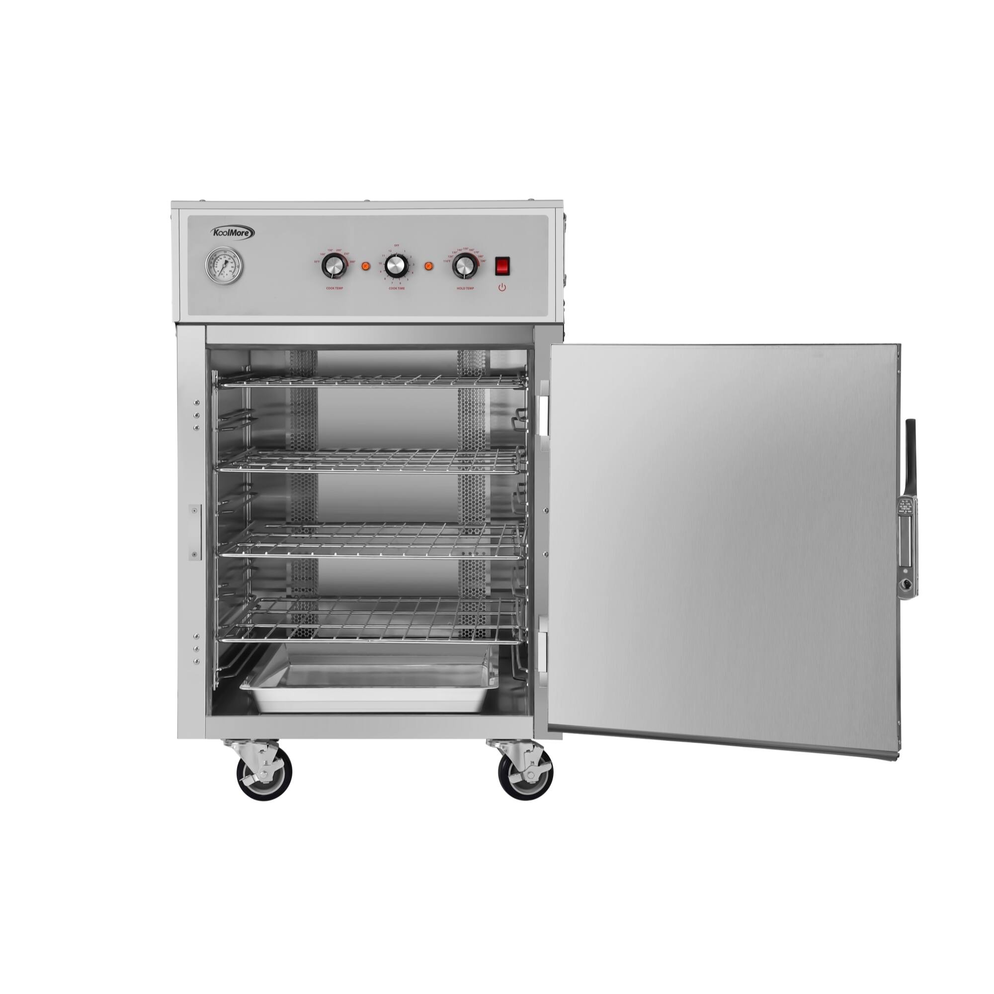 Alt View 5. Koolmore - 4-Pan Half-Size Commercial Cook And Hold Oven 3,000W/240V in Stainless-Steel (KM-CCAH3-1D) - Silver.
